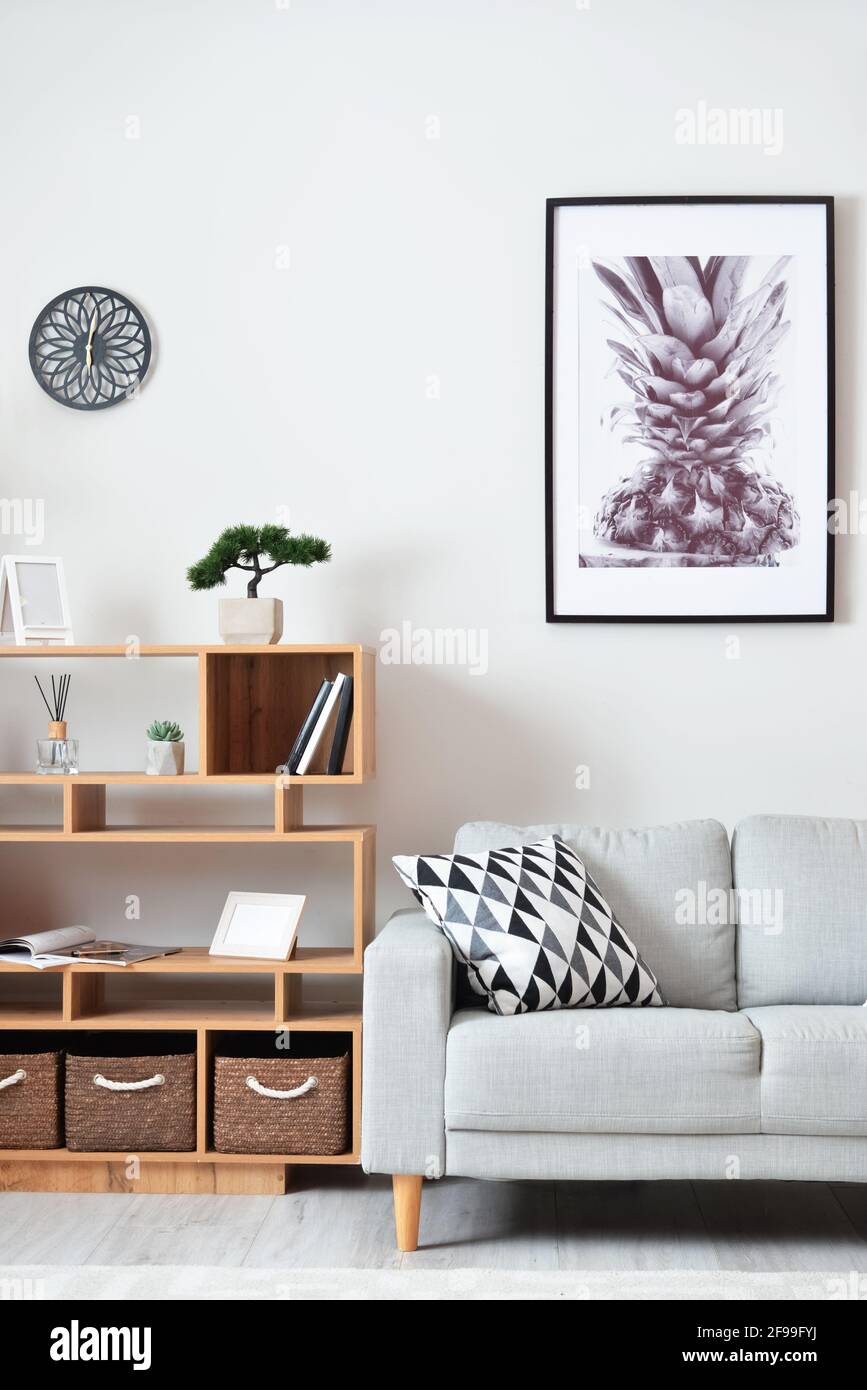 Stylish interior of modern living room Stock Photo - Alamy