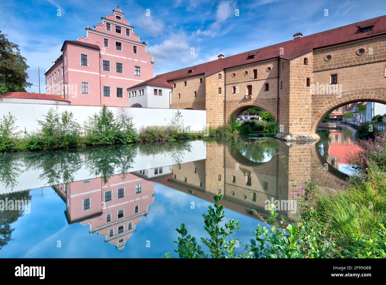 Electoral Palace, city glasses, water gate, city wall, river Vils ...