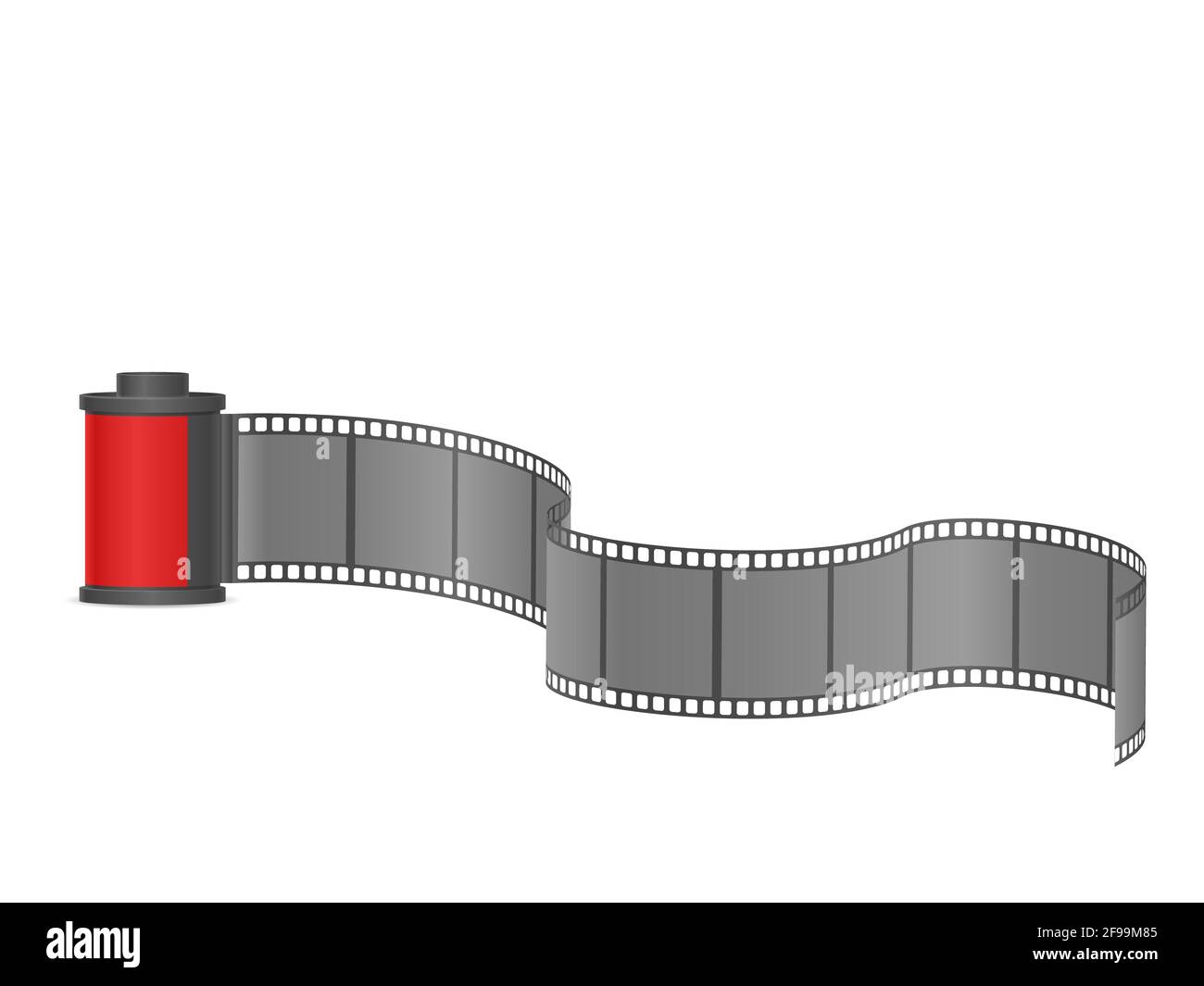 Camera photo film container on a white background. Vector illustration  Stock Photo - Alamy