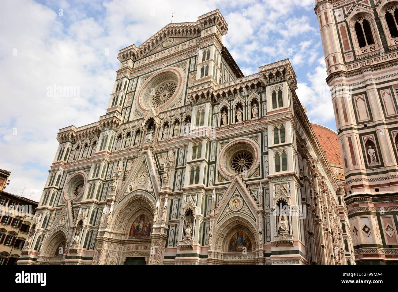 Italy, Florence, the cathedral Santa Maria del Fiore dates from the 13 th century, it is famous for its grandiose dome, true architectural prowess. Stock Photo