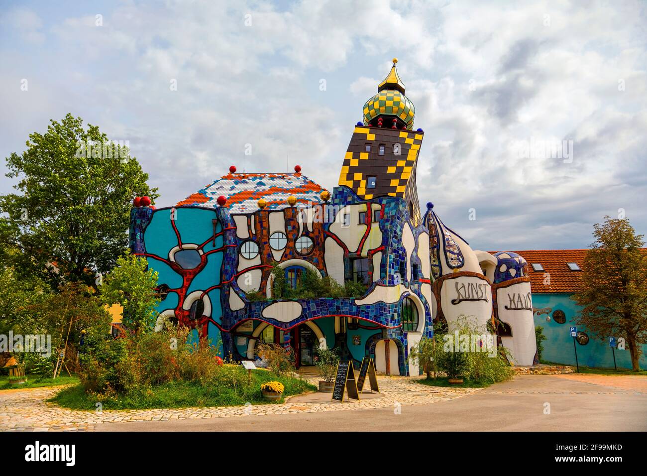 Hundertwasser Art House, Abensberg, Bavaria Stock Photo