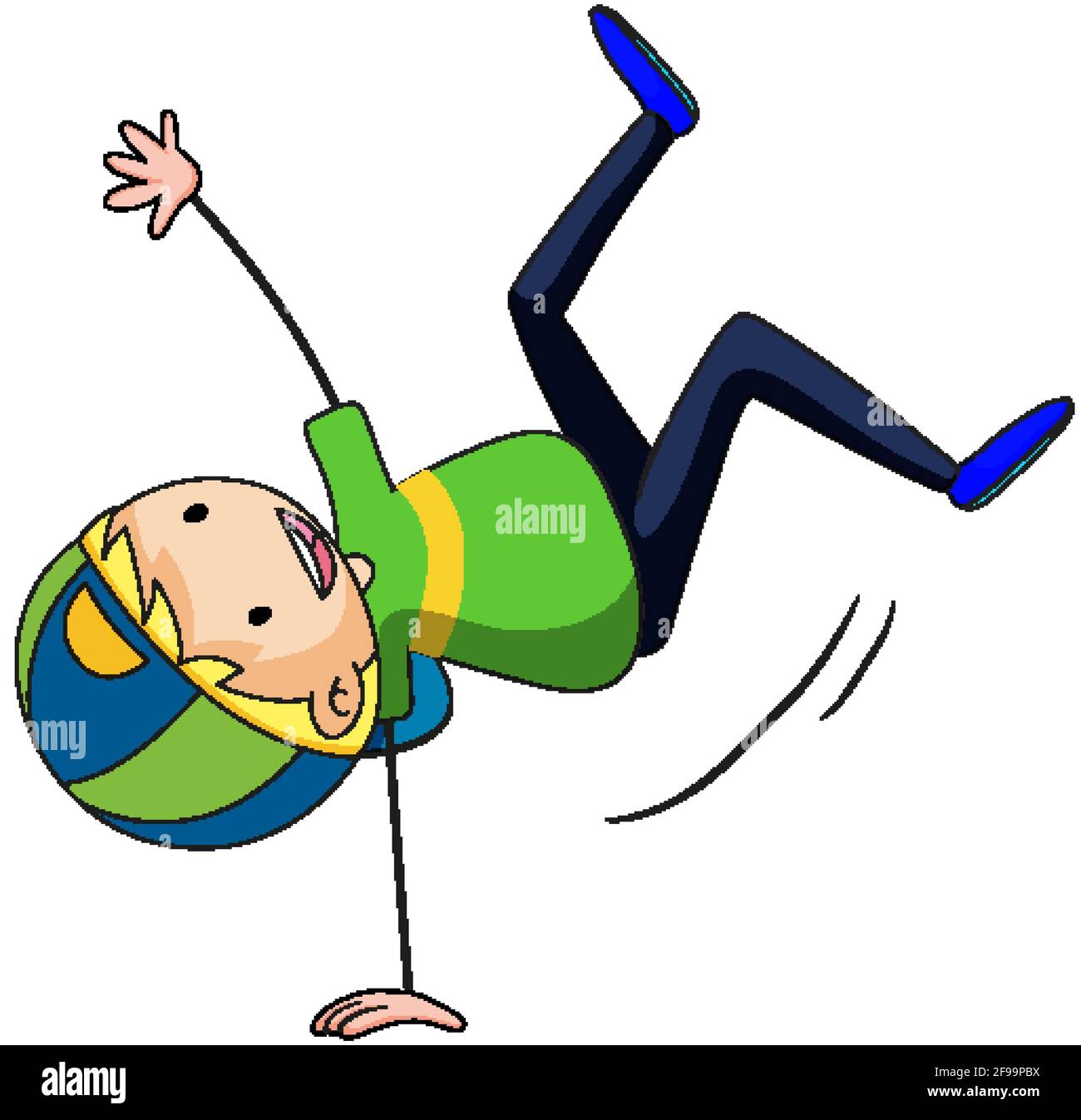 Doodle street boy dancing illustration Stock Vector Image & Art - Alamy