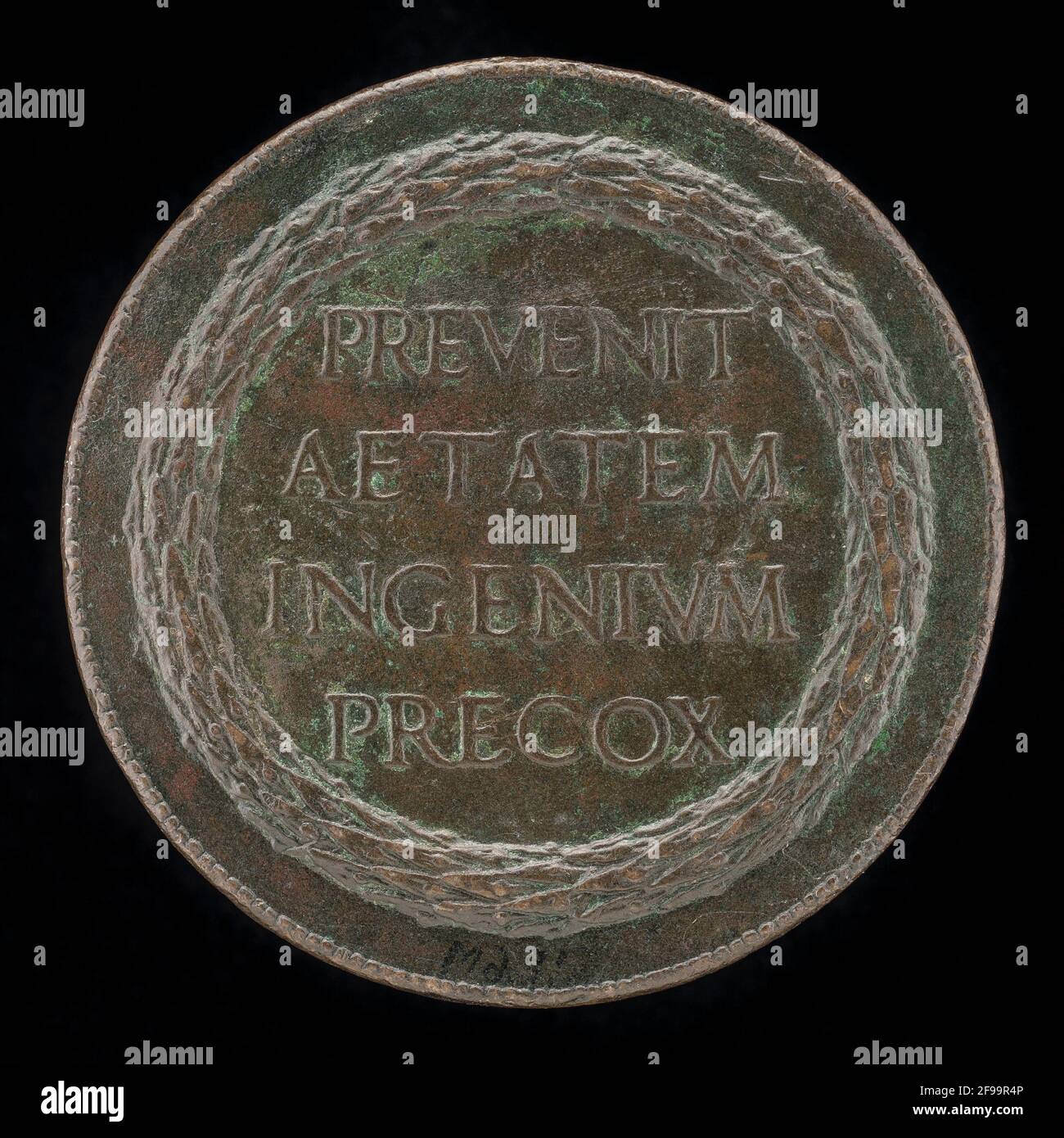 Wreath Inscription Lysippus bronze hi-res stock photography and images - Alamy