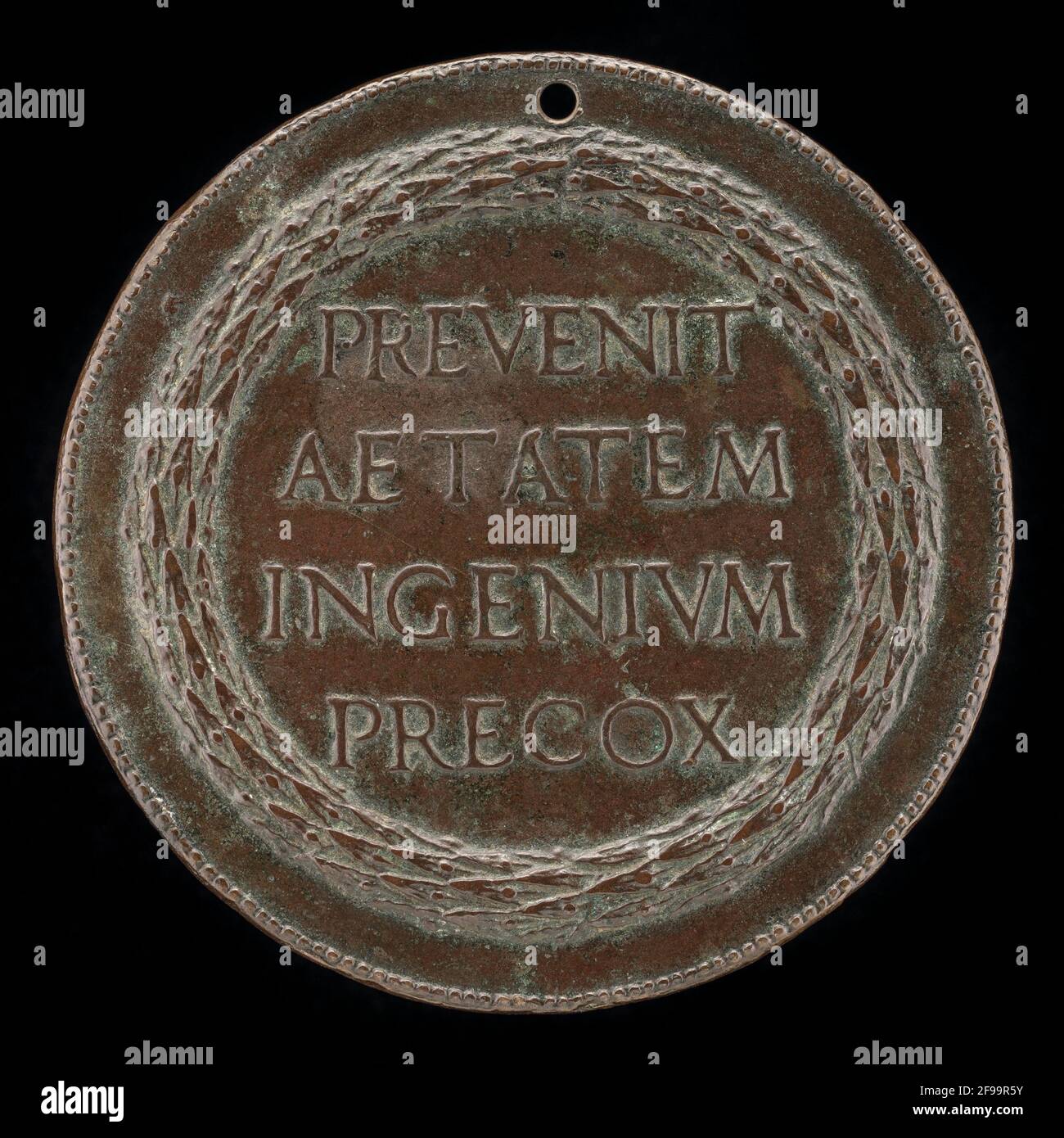 Inscription in a Wreath [reverse] Stock Photo - Alamy