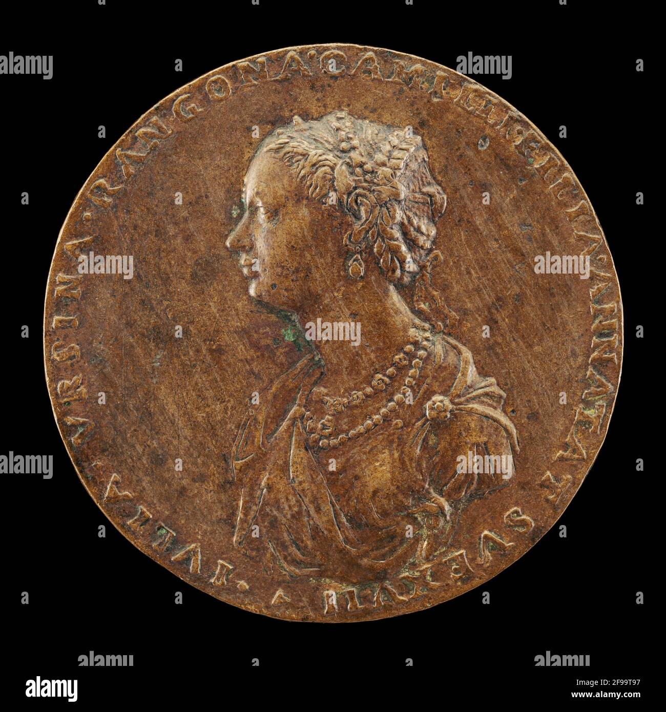 Guilia Orsini, 1537-1598, Wife of Baldossare Rangoni c. 1554 [obverse], 1554. Stock Photo