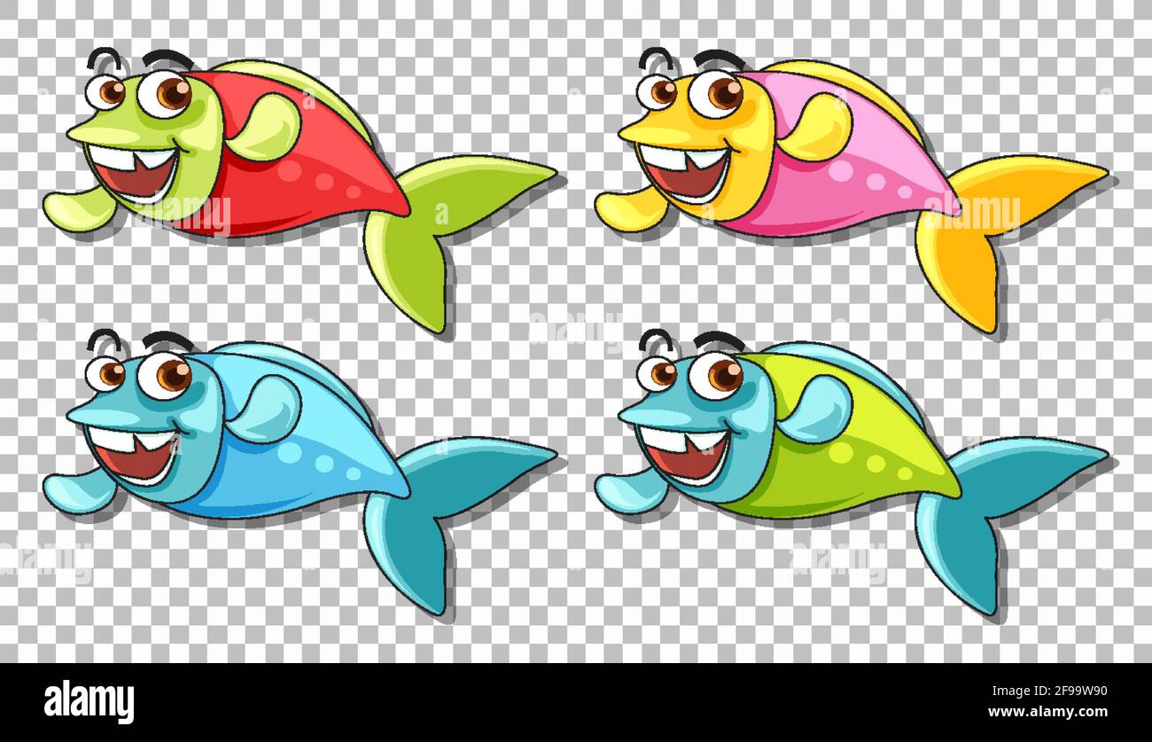 Happy fish many Stock Vector Images - Alamy