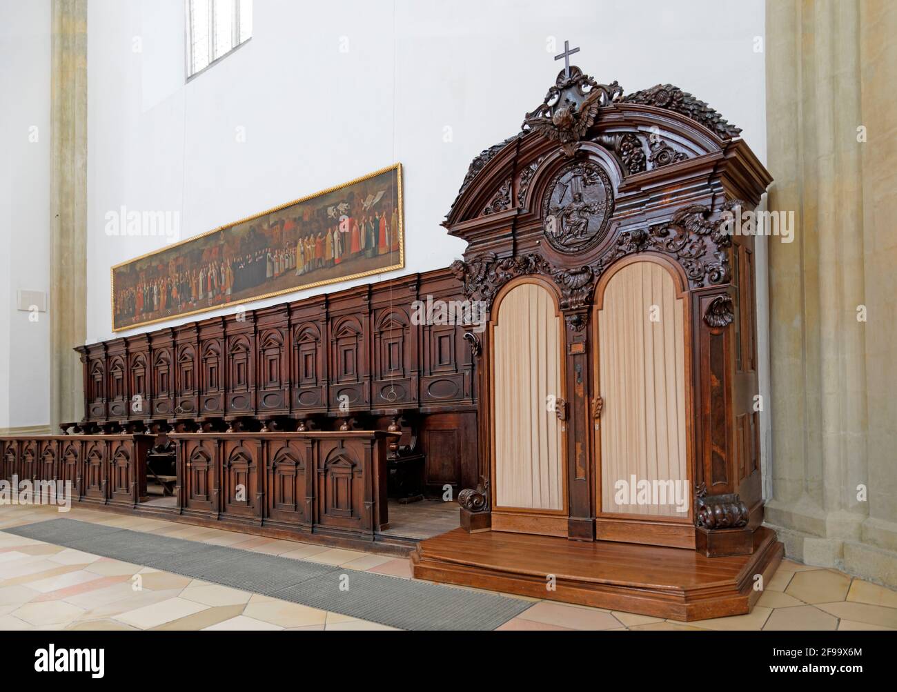 Confessional in a Roman Catholic Church Stock Photo Alamy