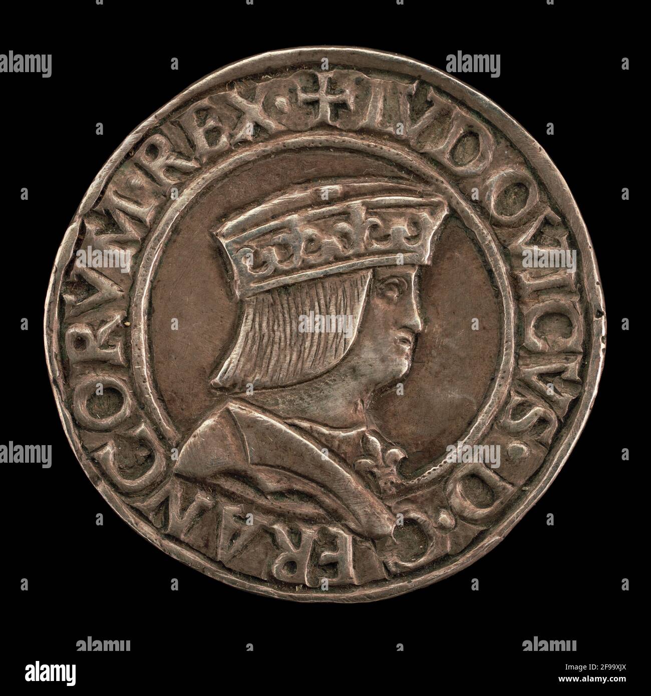 Louis XII, 1462-1515, as Duke of Milan [obverse], 1500/1512. Stock Photo