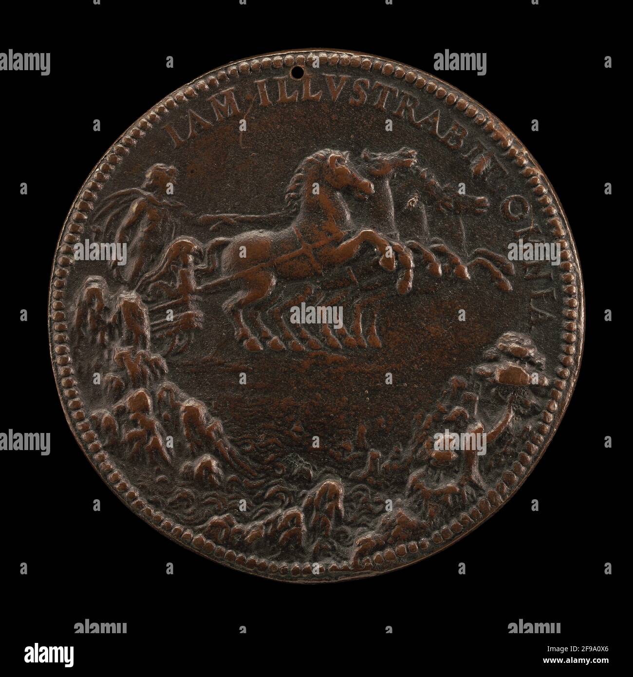 Philip As Apollo In A Chariot Drawn Across The Sky By Four Horses Reverse 1555 Stock Photo Alamy