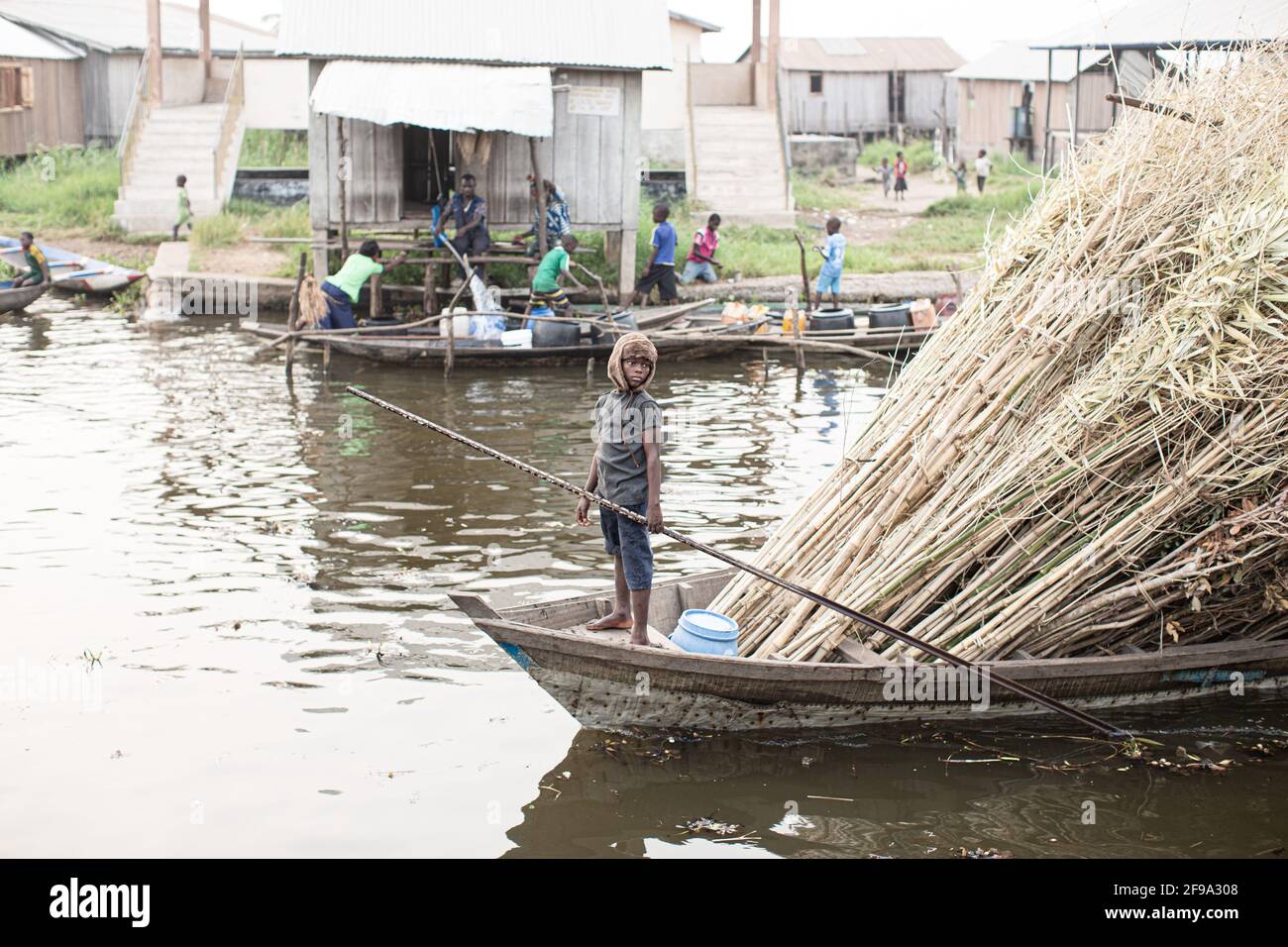 Ganvie Lake Village, Benin, West Africa Stock Photo - Alamy
