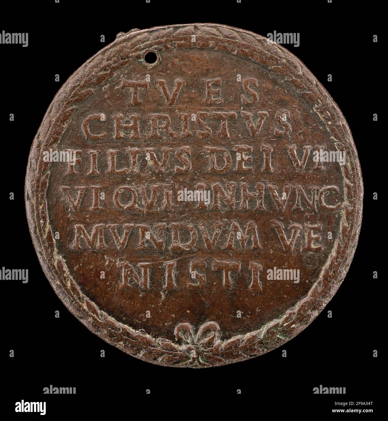 Inscription in a Wreath [reverse], c. 1500 Stock Photo - Alamy