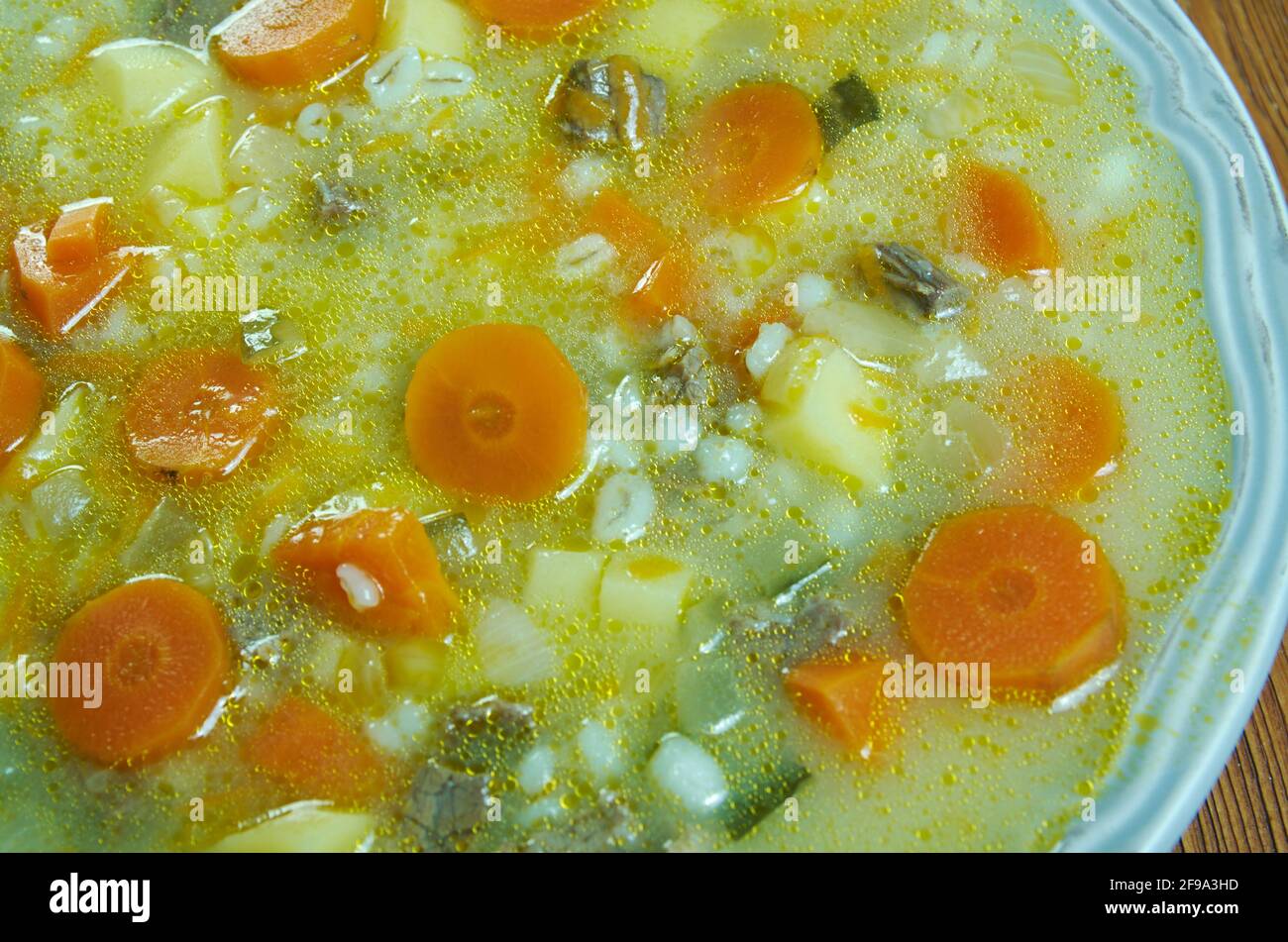 Graupensuppe Eintopf - German Barley Soup With Bacon Stock Photo - Alamy Graupensuppe Eintopf - German Barley Soup With Bacon Stock Photo - Alamy