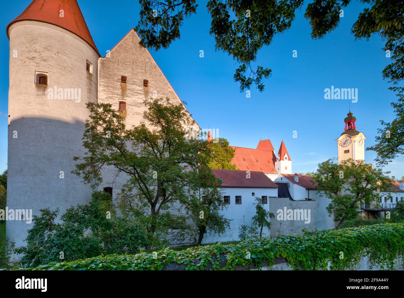 New Castle, secular building, residence, Bavarian Army Museum, facade, old, historical, architecture, Ingolstadt, Bavaria, Germany, Europe Stock Photo