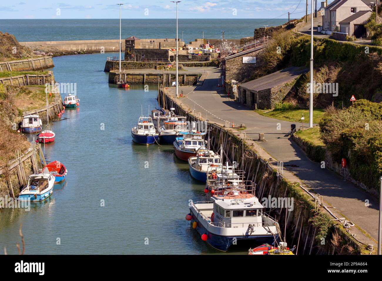 Amlwch Port Harbour, Anglesey North Wales, UK. Stock Photo