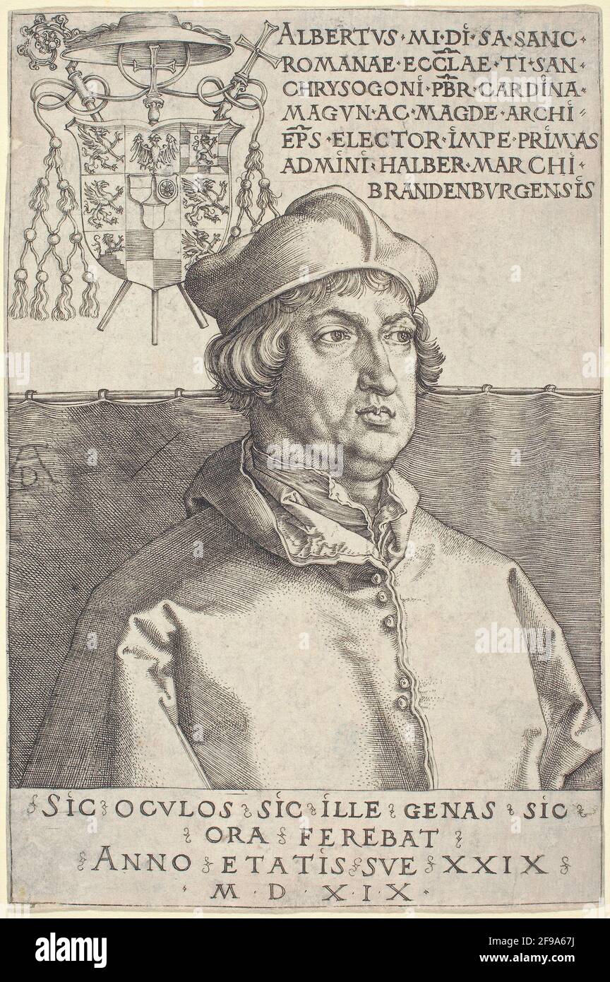Cardinal Albrecht of Brandenburg (&amp;quot;Small Cardinal&amp;quot;), 1519 Stock Photo ...