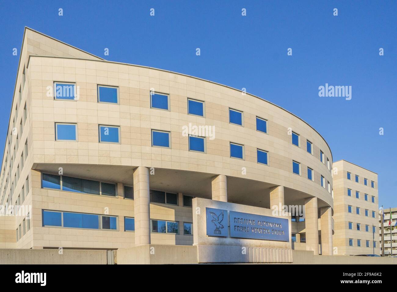 Udine, Italy (16th Aprile 2021) - The main seat of the offices of the regional public administration in Udine Stock Photo