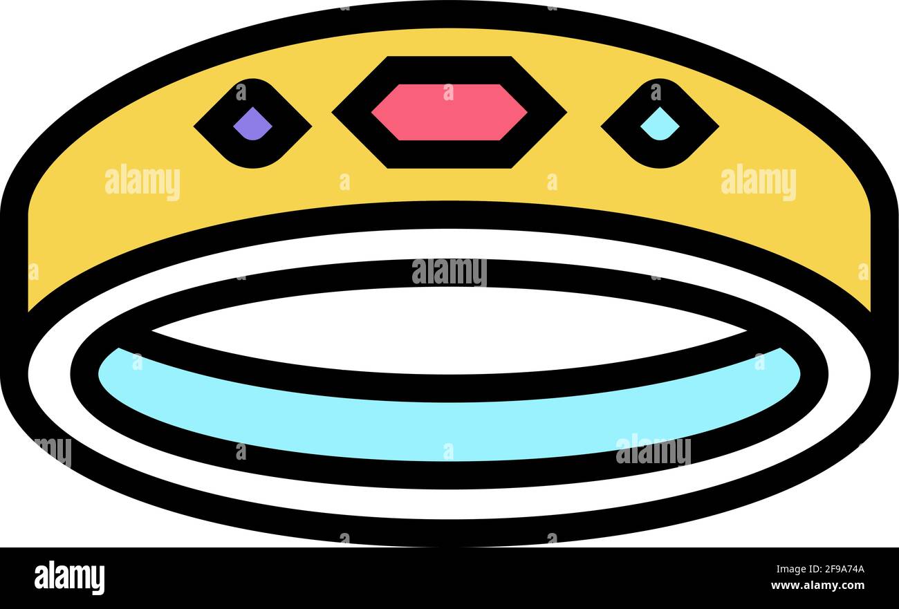 rings jewellery color icon vector illustration Stock Vector Image & Art ...
