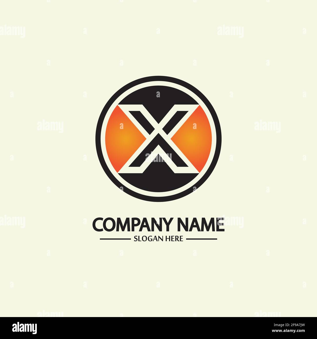 X Letter Logo Template vector icon illustration design Stock Vector