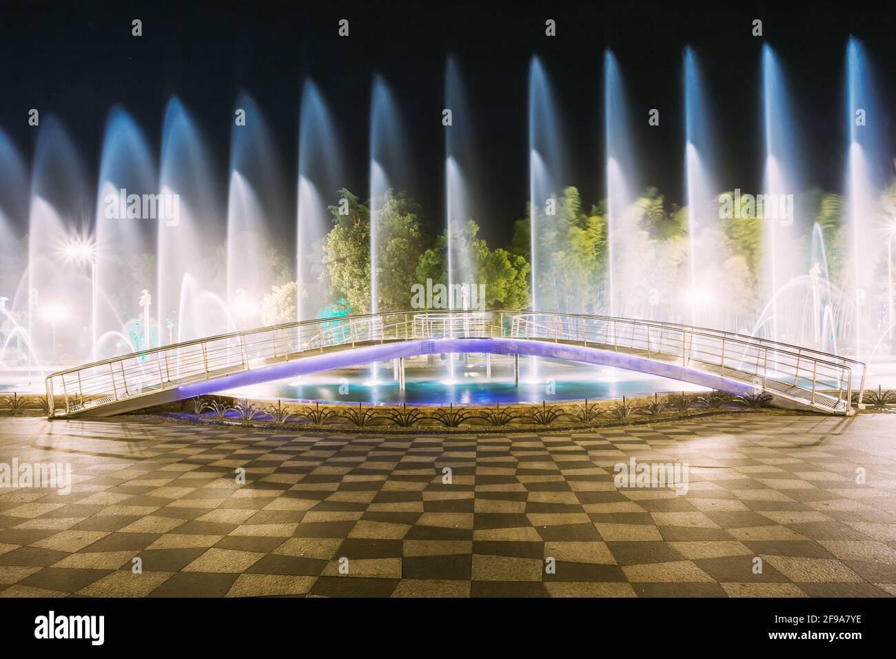 Batumi, Adjara, Singing And Dancing Fountains Is Local