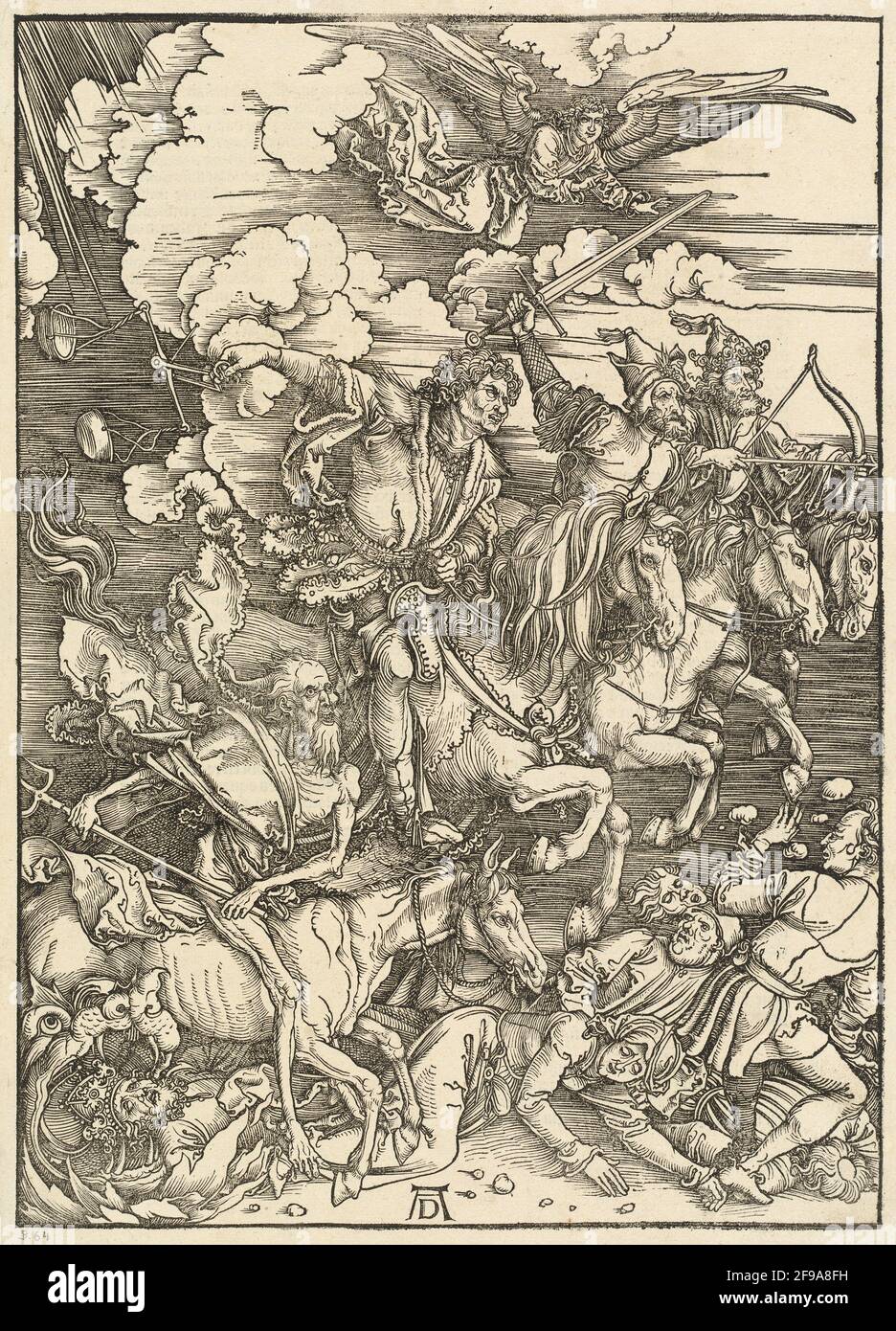 The Four Horsemen, 1498. Stock Photo