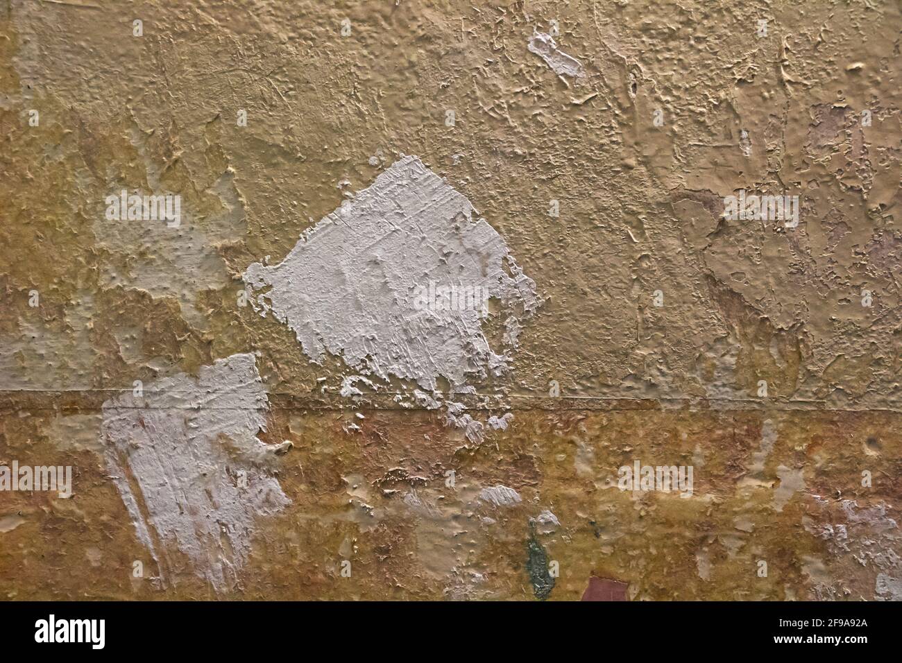 Shot of old wall texture with white putty Stock Photo