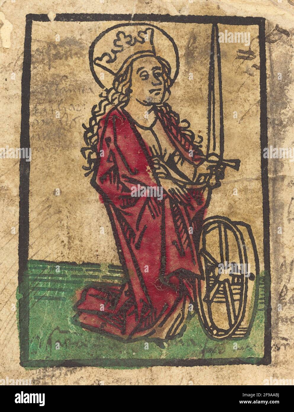Saint catherine with the wheel and sword hi-res stock photography and ...