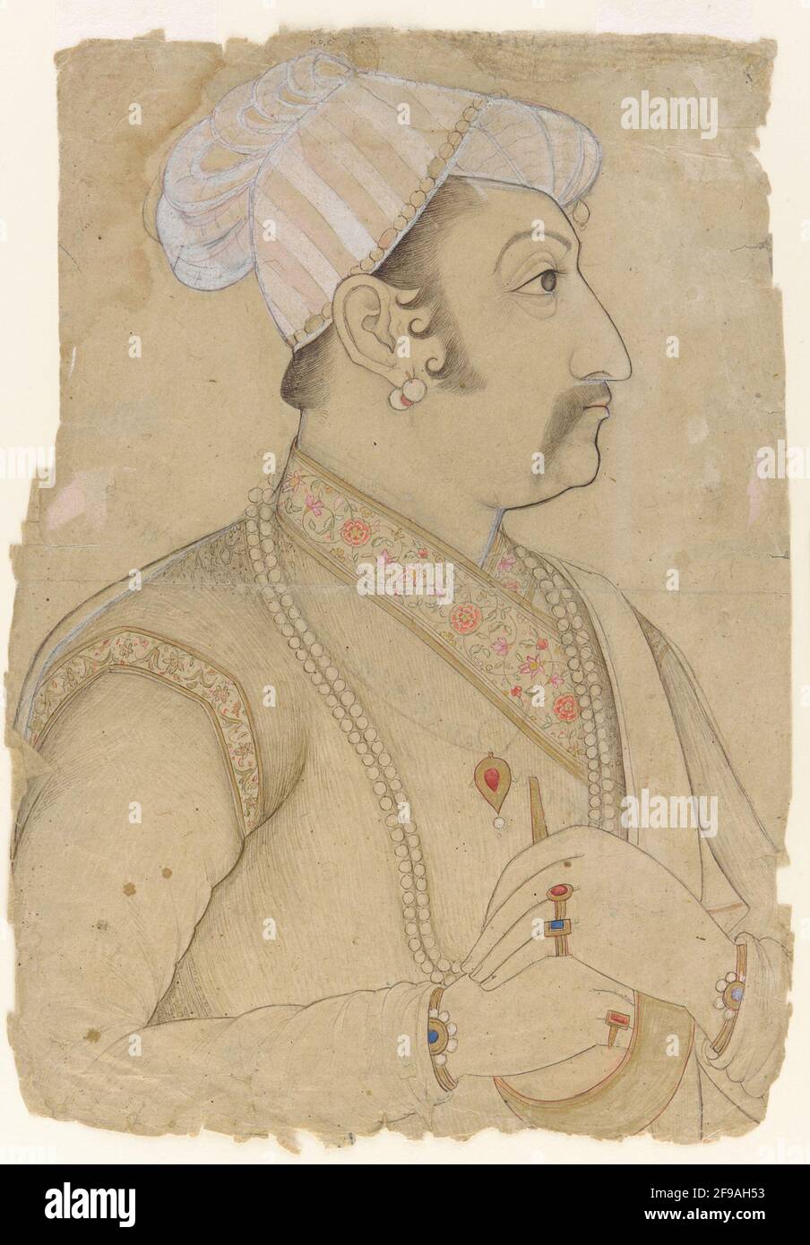 Raja Gaj Singh of Marwar, 17th century. Stock Photo