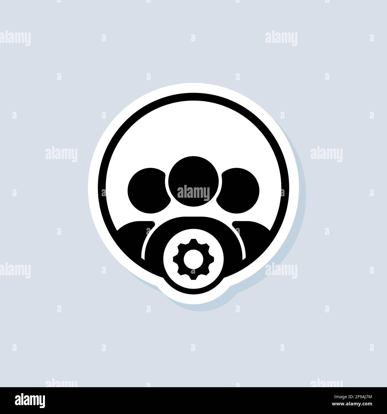 Professional services with setting icon sign. Setup, manage, management. Gear settings icons. Vector on isolated background. EPS 10. Stock Vector