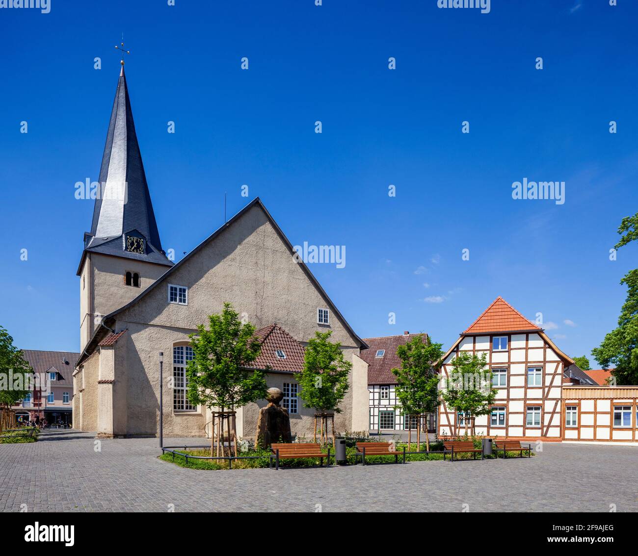 St. Johanniskirche, Rahden, East Westphalia-Lippe, North Rhine-Westphalia, Germany, Europe Stock Photo
