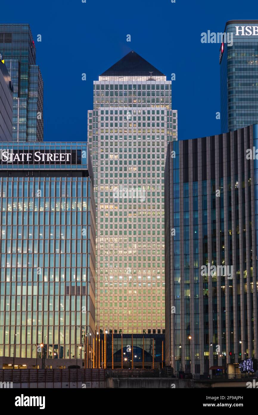 England, London, Docklands, Canary Wharf Skyline Stock Photo - Alamy