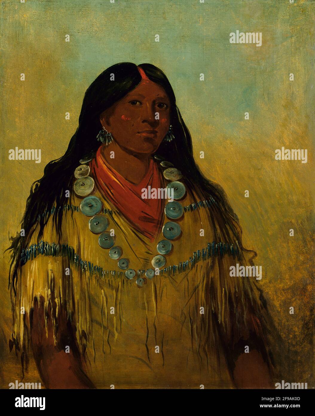 Tchow-ee-p&#xfa;t-o-kaw, a Woman, 1834. Stock Photo