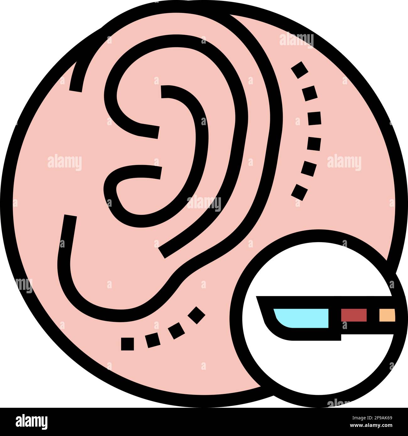 Inflammation of the ear Stock Vector Images - Alamy