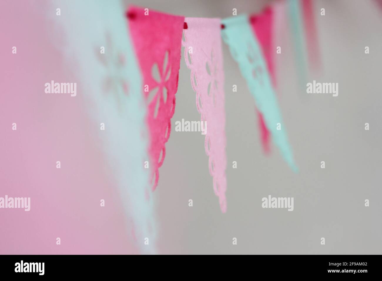 colorful birthday garland Stock Photo - Alamy