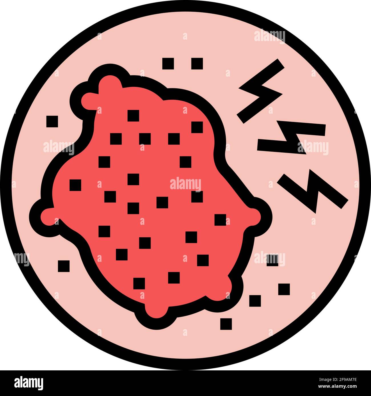 skin itch disease color icon vector illustration Stock Vector Image ...