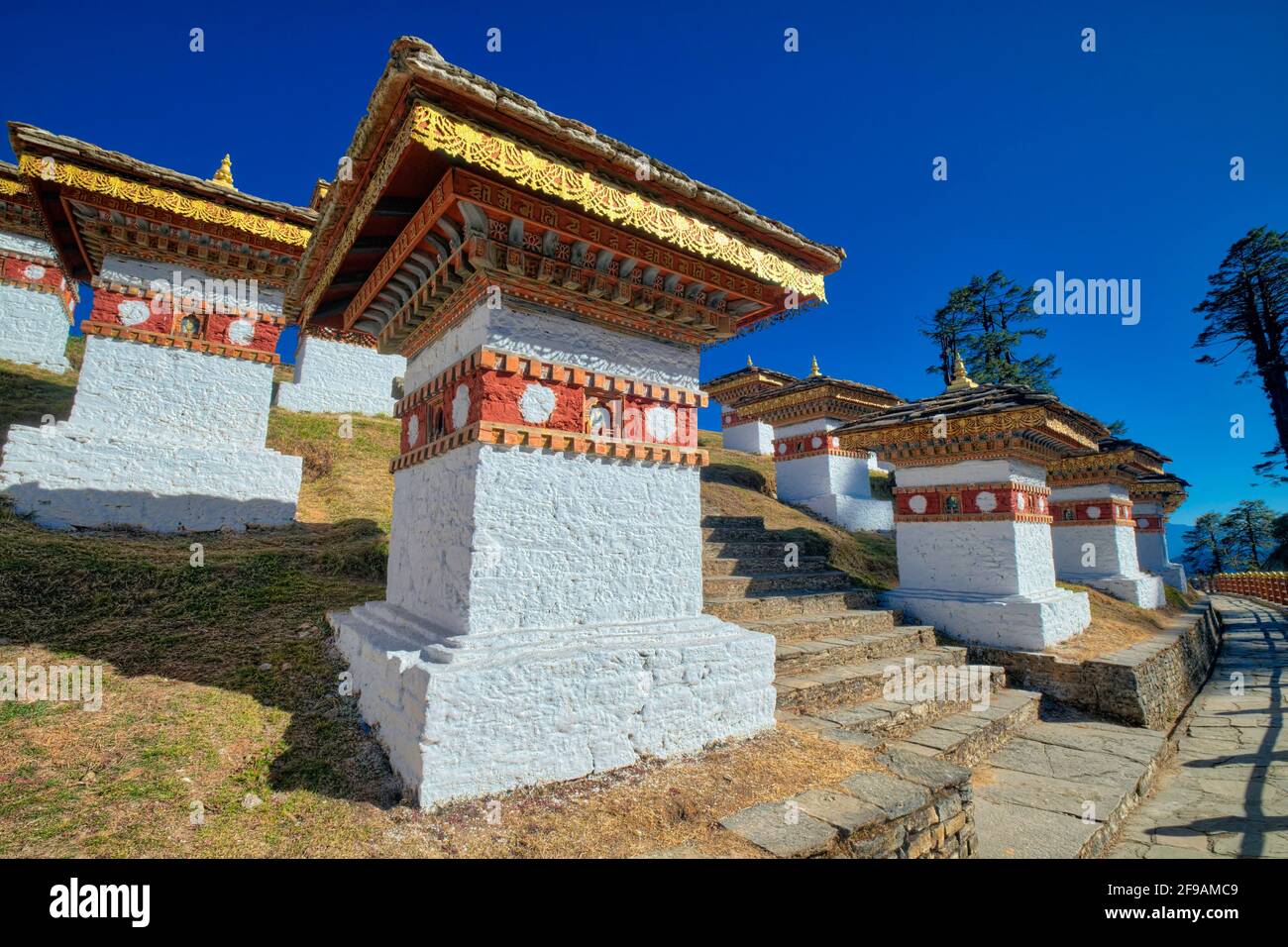 The construction of these chortens was done as per religiously ordained ritualistic procedures. As the height of the chortens attained 1 m a pit was e Stock Photo