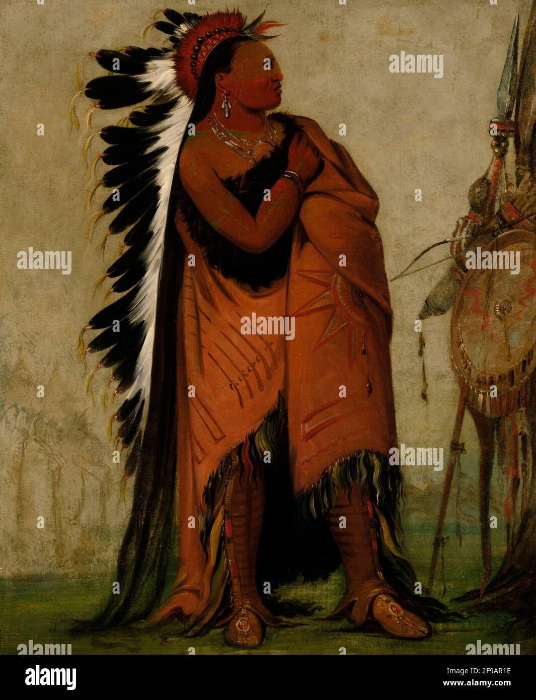 Native american war shield hi-res stock photography and images - Alamy