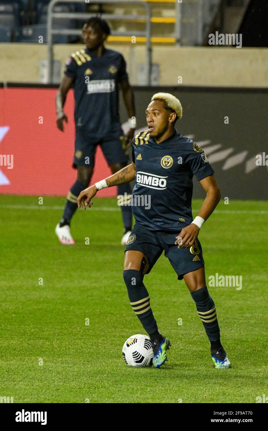 The Philadelphia Union professional football soccer team and players versus  Deportivo Saprissa during the CONCACAF Champions League Stock Photo - Alamy