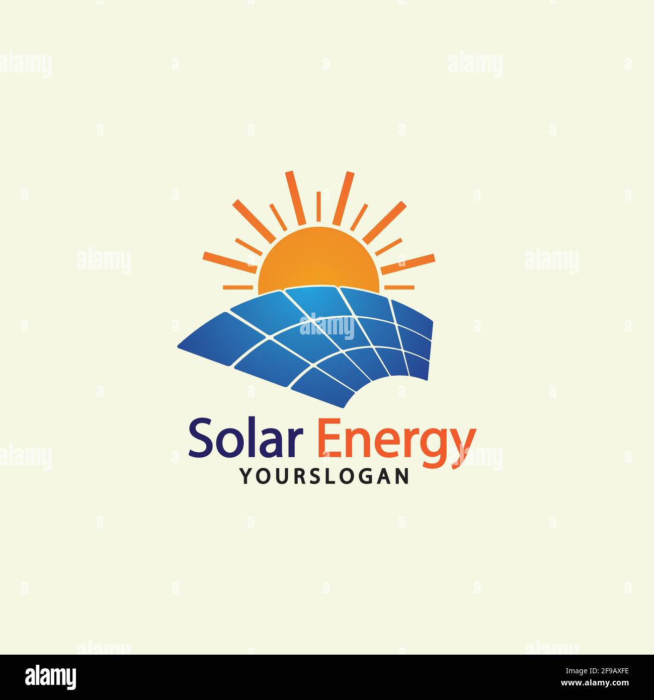Sun solar energy logo design template. solar tech logo designs Stock Vector
