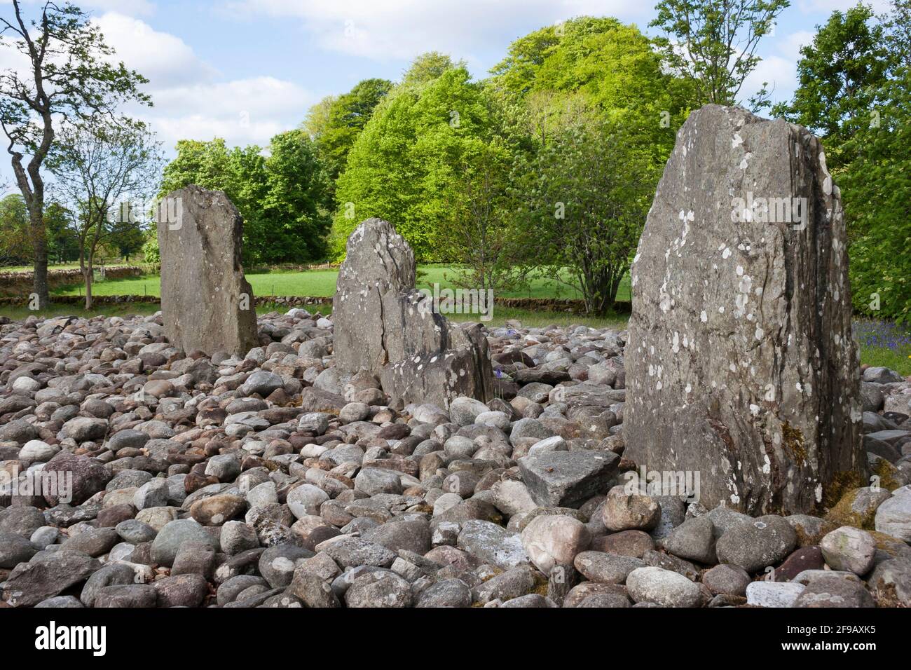Templewood Stone Circle, Kilmartin, Argyll, Scotland Stock Photo