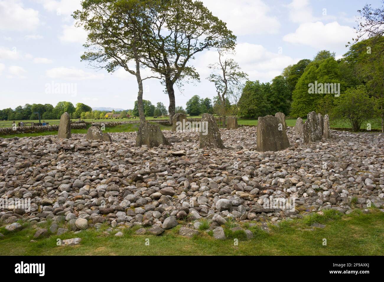 Templewood Stone Circle, Kilmartin, Argyll, Scotland Stock Photo