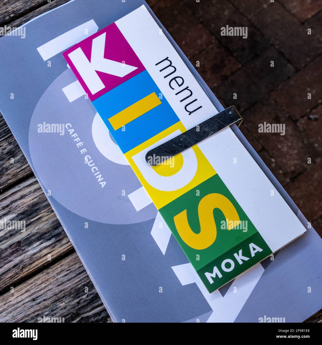 kids menu card restaurant high resolution stock photography and images alamy