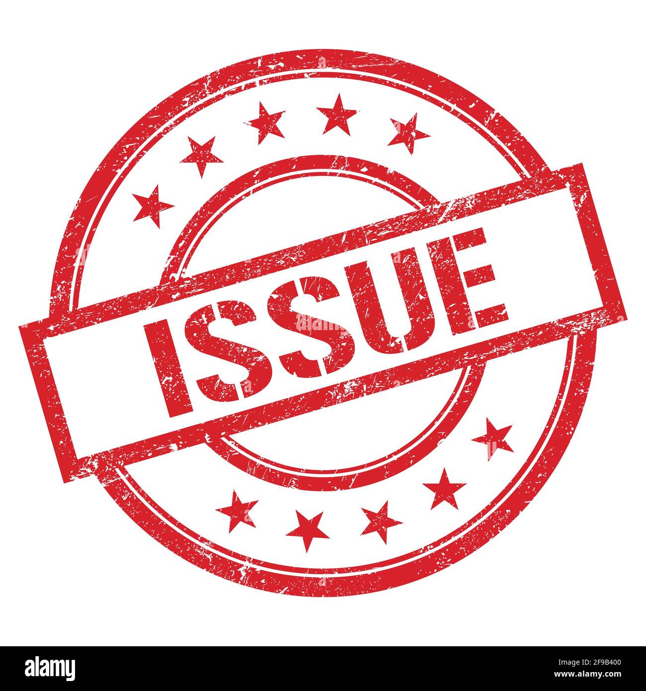 ISSUE text written on red round vintage rubber stamp Stock Photo - Alamy