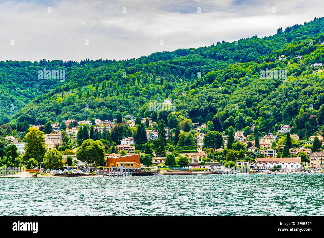 STRESA, ITALY, JULY 27, 2017 Cityscape of Stresa, Italy Stock Photo