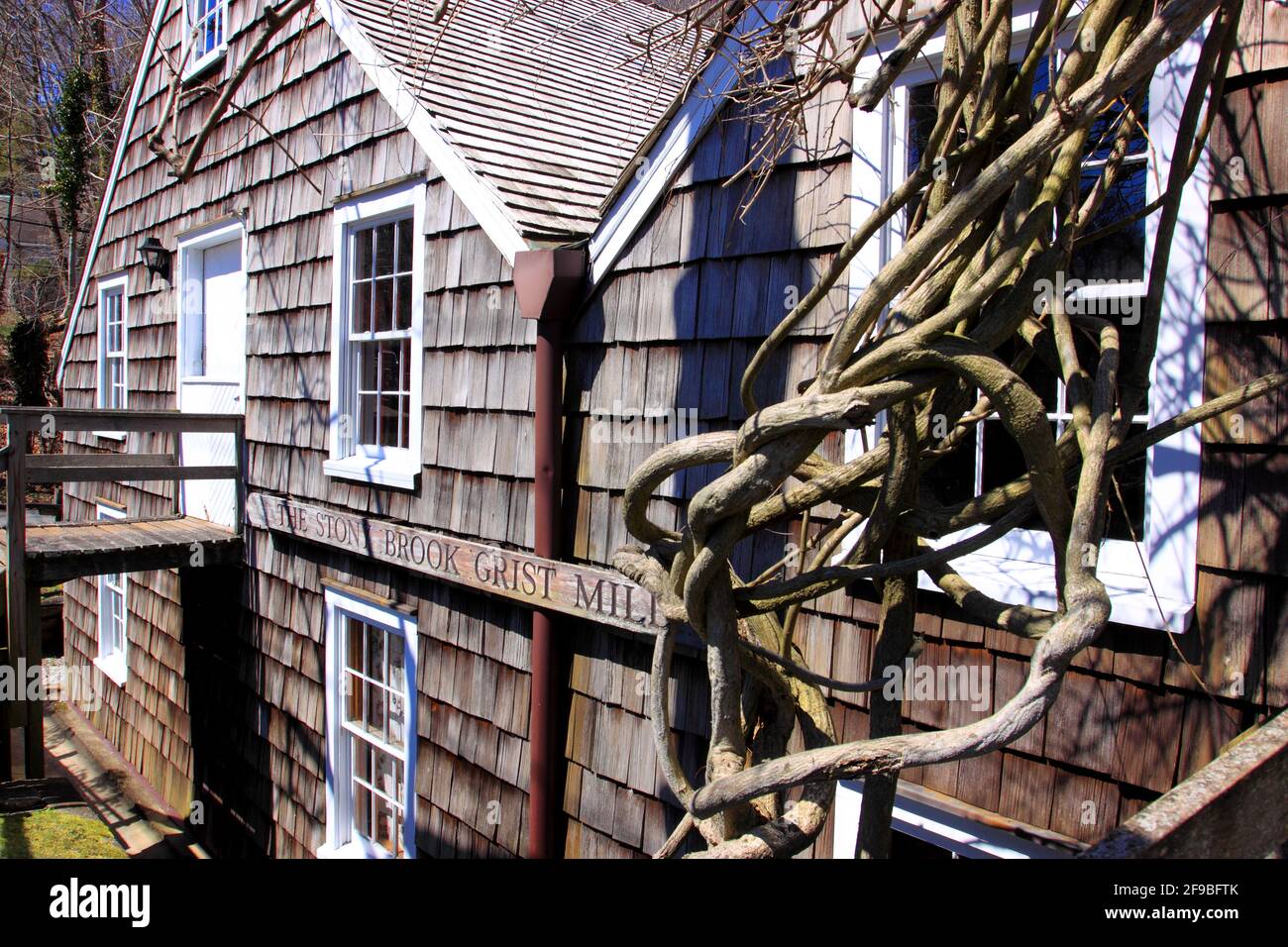 Stony Brook Grist Mill Long Island New York Stock Photo