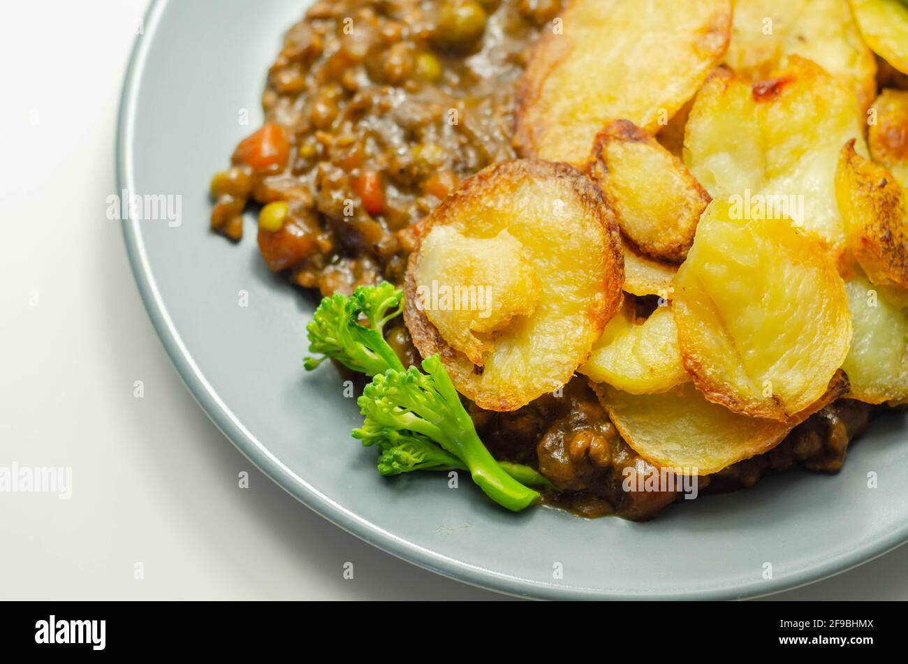 Minced beef hotpot, tender british beef in a warming gravy with carrots