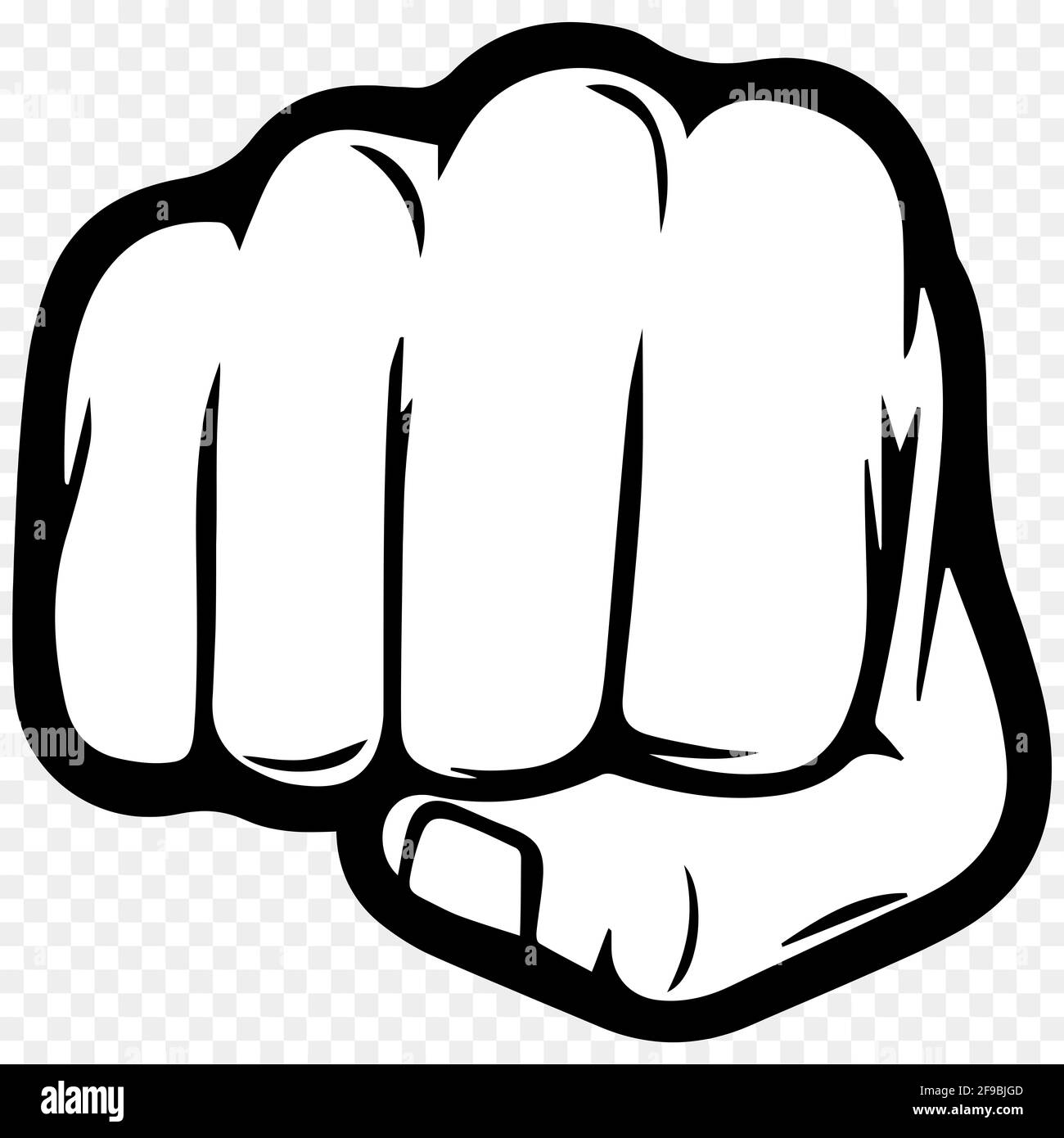 fist bump hand punch illustration Stock Photo