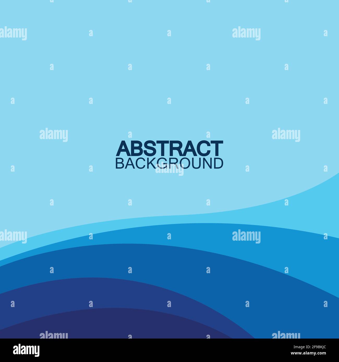 Blue wave vector abstract background flat design stock illustration ...