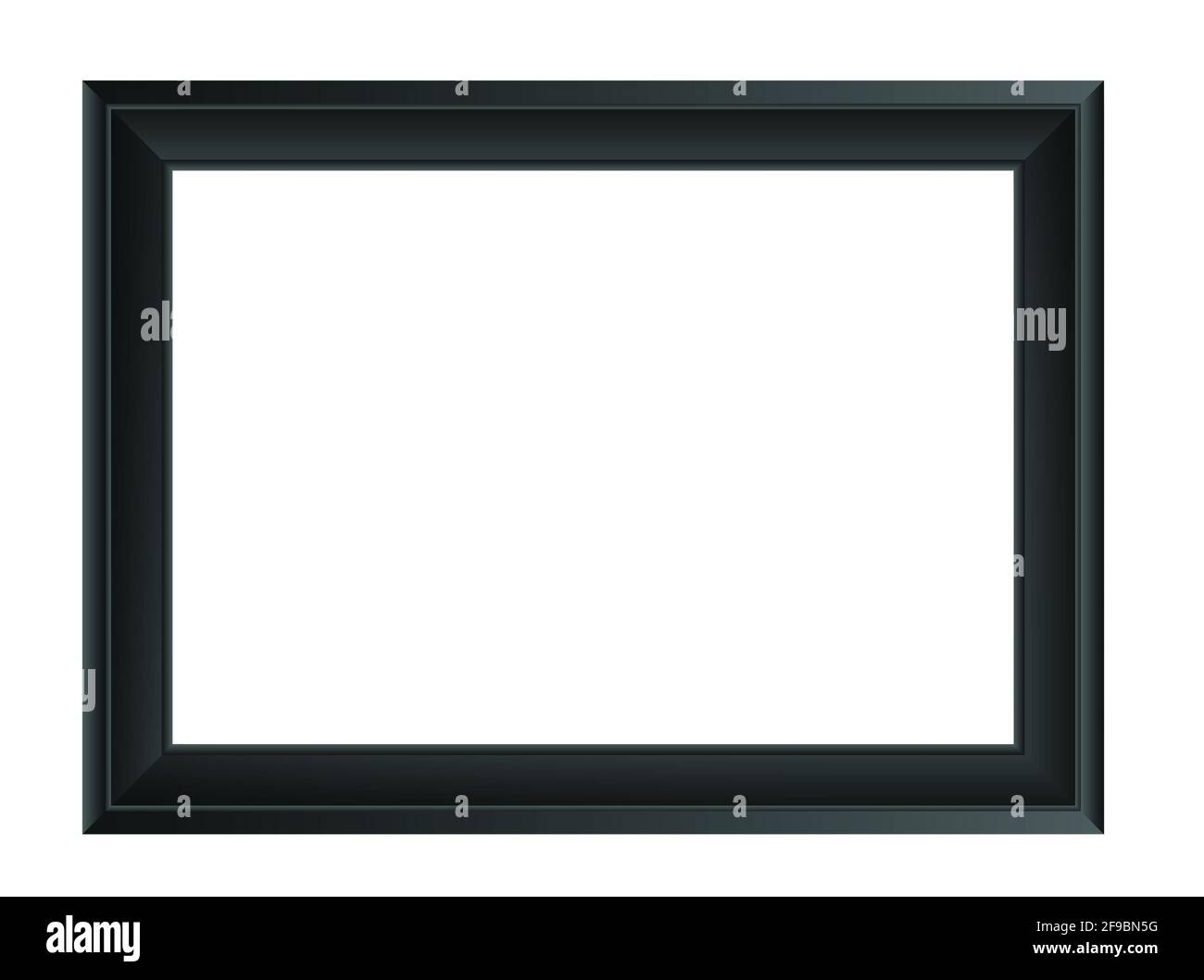 Wooden frame mockup on a white background Stock Photo - Alamy