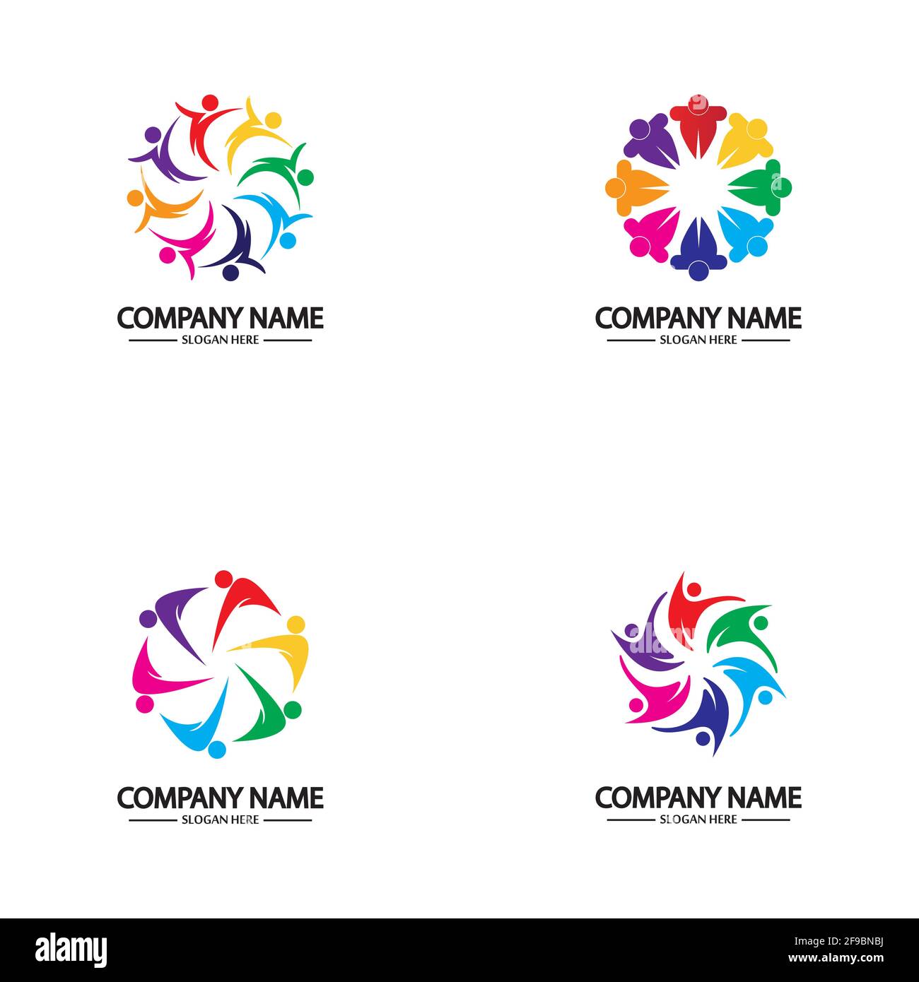Community, network and social icon design template Stock Vector Image ...