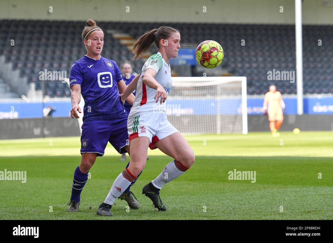 ANDERLECHT, BELGIUM - APRIL 11: 1-1 RSC Anderlecht, goal by Lukas Nmecha of RSC  Anderlecht during the Jupiler Pro League match between RSC Anderlecht Stock  Photo - Alamy